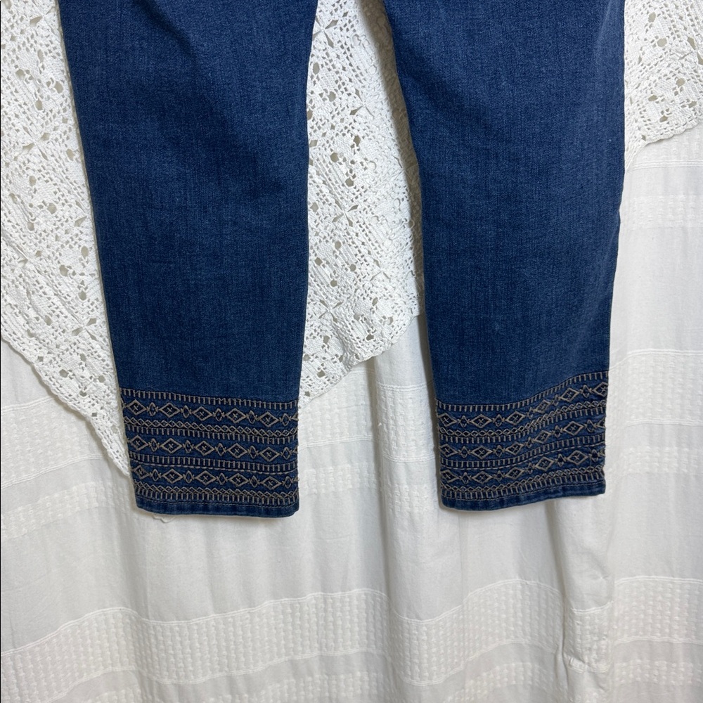 Anne Klein Dark Blue Skinny Ankle Jeans - Picture 7 of 8
